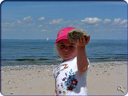 Unsere kleinen Tester haben den Strand für gut befunden