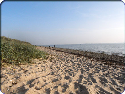 Strand in der Nähe des Ferienhauses