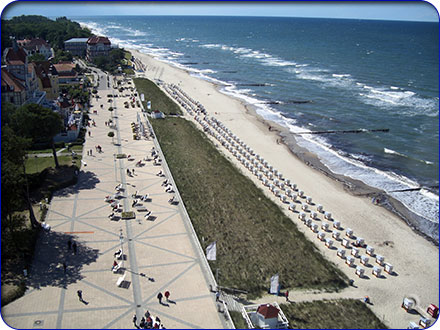 Promenade und Strand von Kühlungsborn